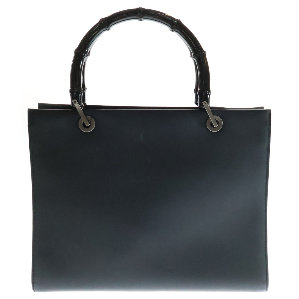 GUCCI(グッチ) バンブー 2WAYバッグ トートバック ハンドバッグ ショルダーバッグ ブラック カーフレザー 0021016