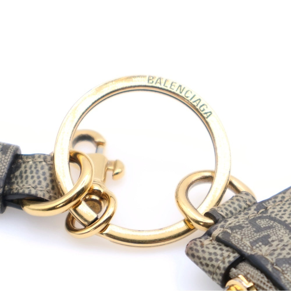 GUCCI(グッチ) グッチバレンシアガ フラグメントケース カードケース ゴールド金具 ベージュ 681706