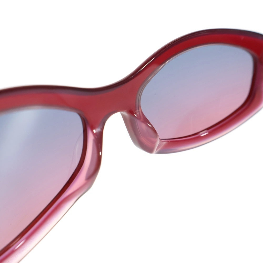CHANEL(シャネル) ココマーク オーバルフレーム カラーレンズ サングラス メガネ 眼鏡 アイウェア レッド/ゴールド 5029 c.600