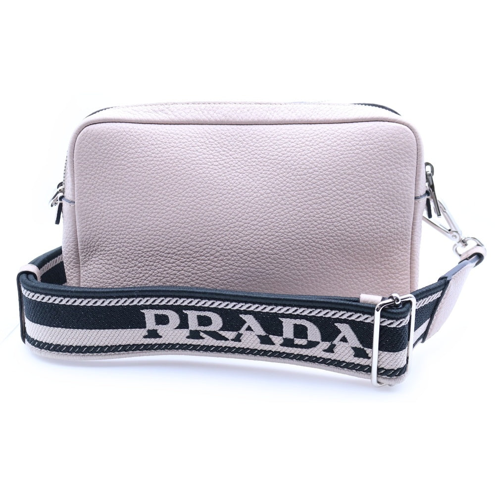 PRADA(プラダ) ヴィッテロダイノ ショルダーバッグ ライトピンク シルバー金具 レザー 1BH192