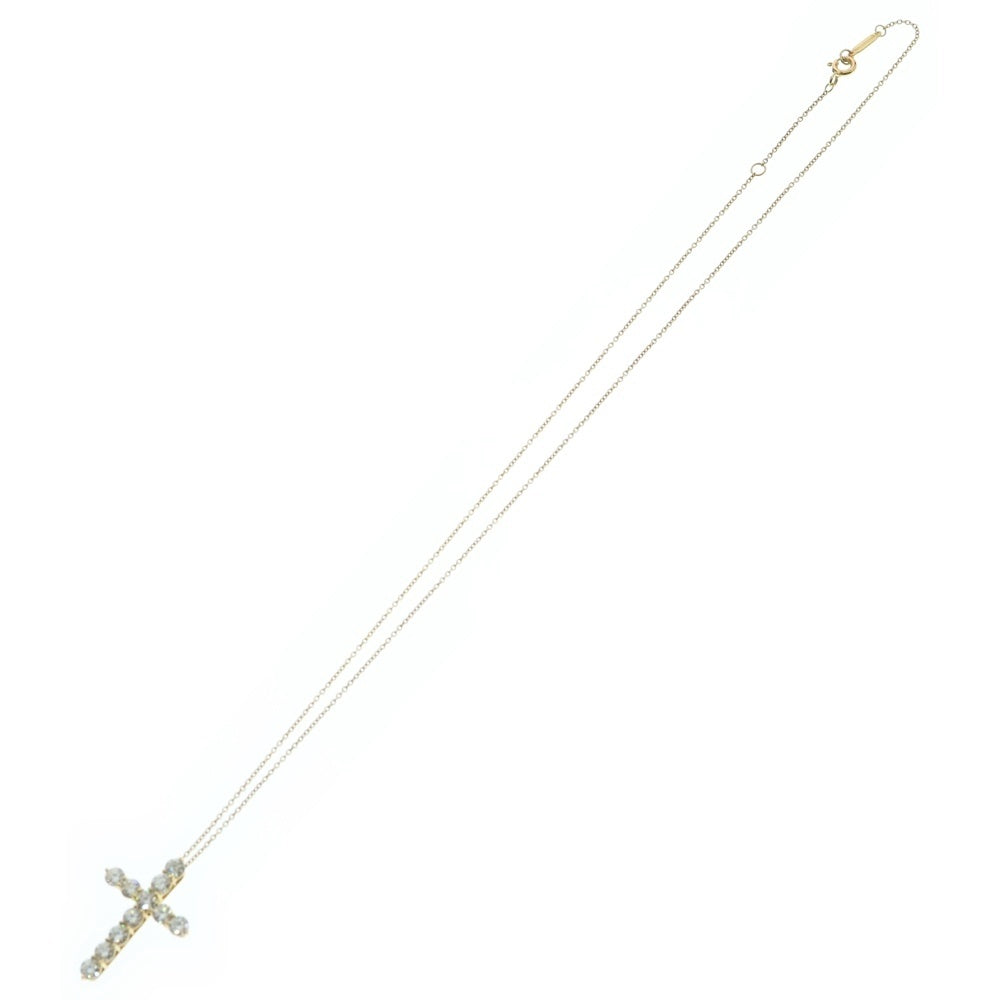 TIFFANY&Co(ティファニー) クロスダイヤネックレス ラージ イエローゴールド AU750YG ジュエリー アクセサリー