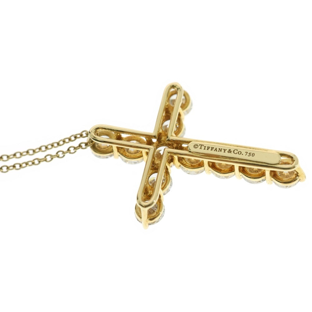 TIFFANY&Co(ティファニー) クロスダイヤネックレス ラージ イエローゴールド AU750YG ジュエリー アクセサリー