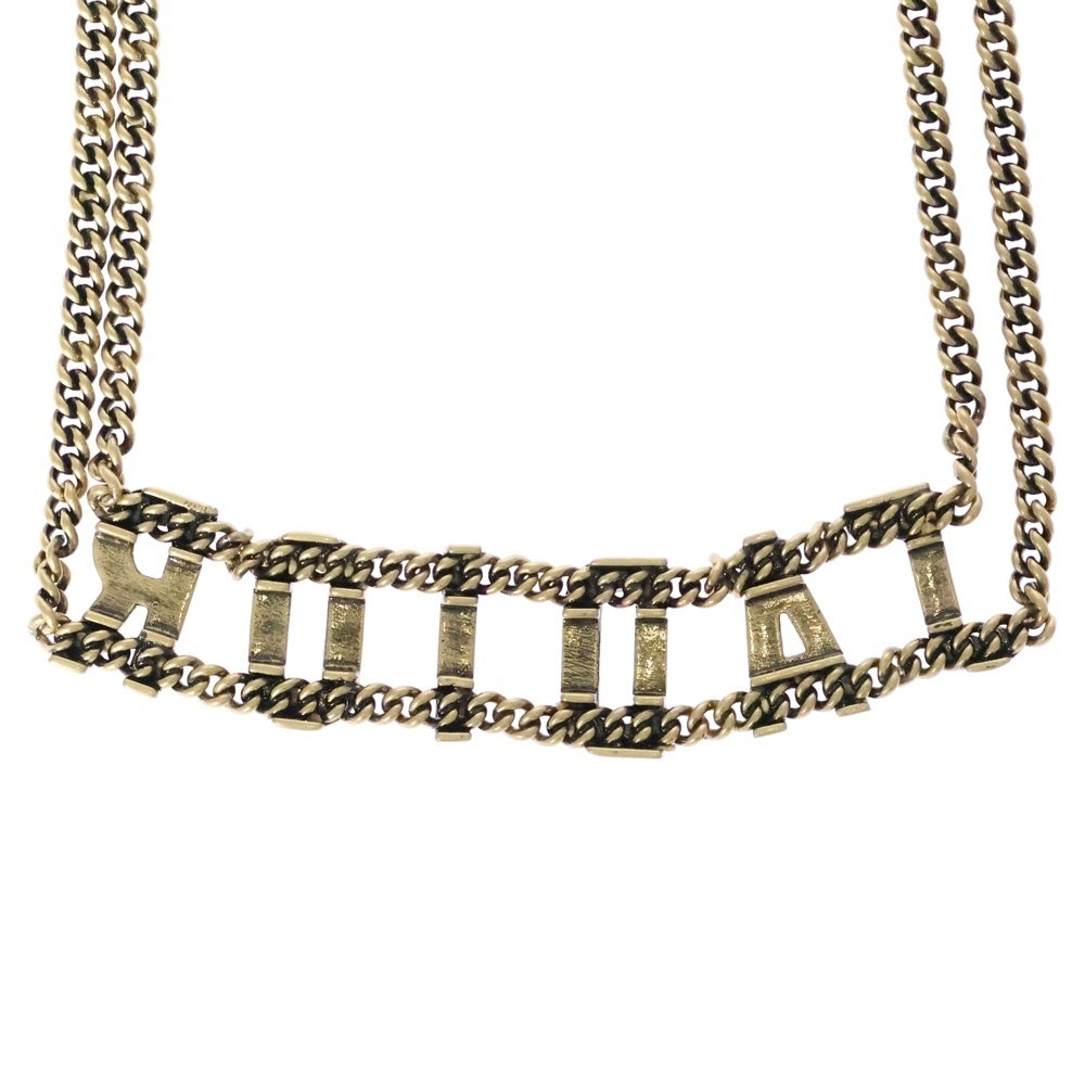 DIOR(ディオール) J'ADIOR 2連 ロゴトップ チョーカー GP ゴールド ネックレス