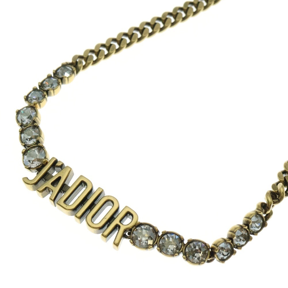 【DIOR】チェーンネックレス ロゴ入り ※箱無し※ゴールド DIOR ディオール CD ダイヤモンド チェーンリンク ネックレス