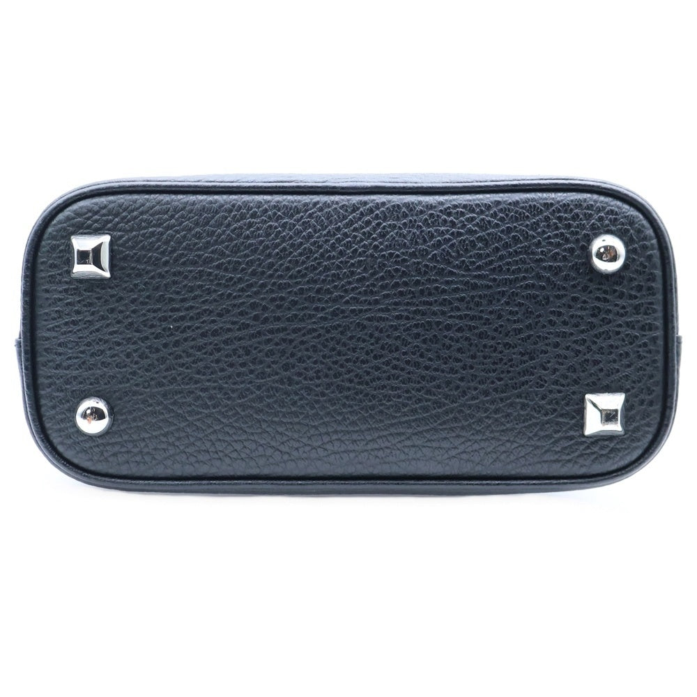 Maison Margiela 11(メゾンマルジェラ11) 5AC マイクロ チェーン ショルダーバッグ ハンドバッグ ブラック レザー