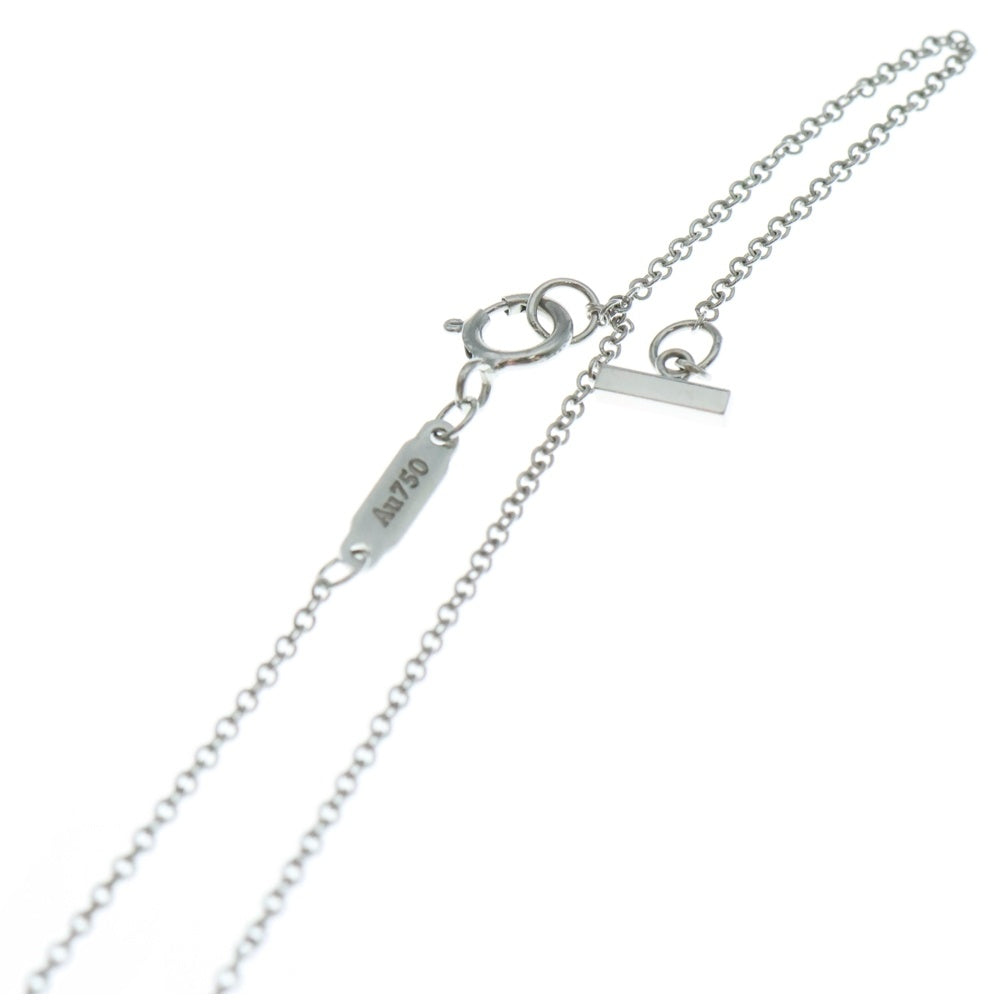 TIFFANY&Co(ティファニー) Tスマイル ミニ ダイヤ付チェーンネックレス ペンダント Au750WG ホワイトゴールド レディース