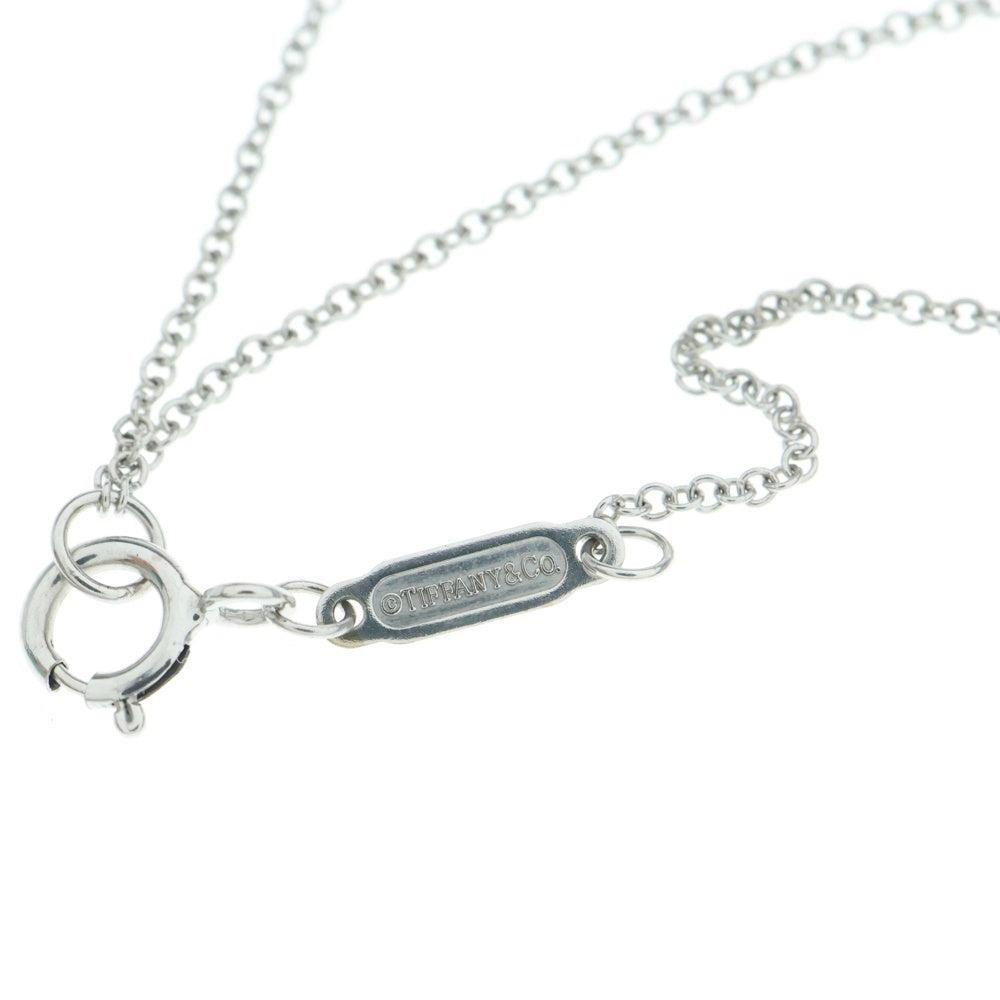 TIFFANY&Co(ティファニー) Tスマイル ミニ ダイヤ付チェーンネックレス ペンダント Au750WG ホワイトゴールド レディース