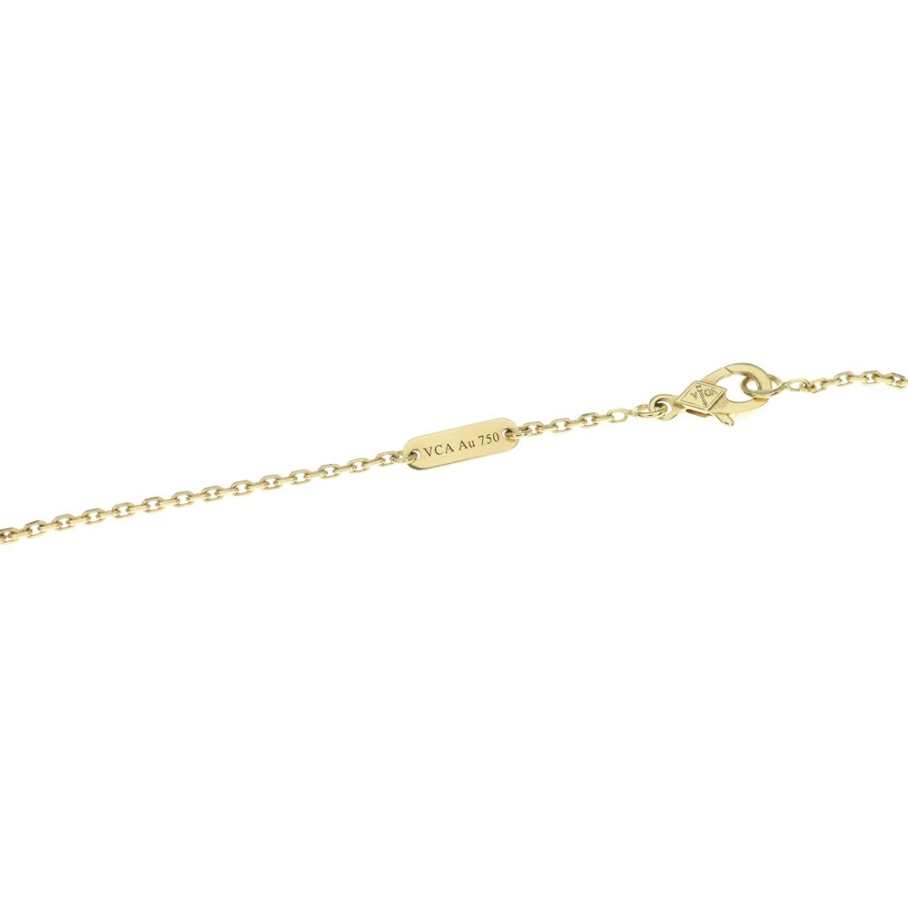 Van Cleef & Arpels(ヴァンクリーフアンドアーペル) ヴィンテージアルハンブラ マザーオブパール チェーンネックレス Au750YG イエローゴールド レディース VCARA45900