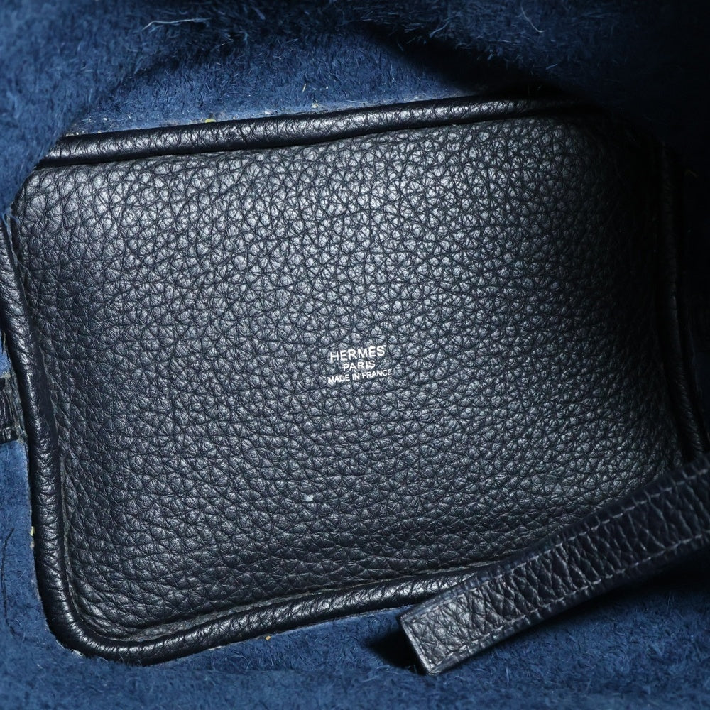 HERMES(エルメス) ピコタンPM トリヨンクレマンス レザーハンドバッグ ブラック レディース □L刻印