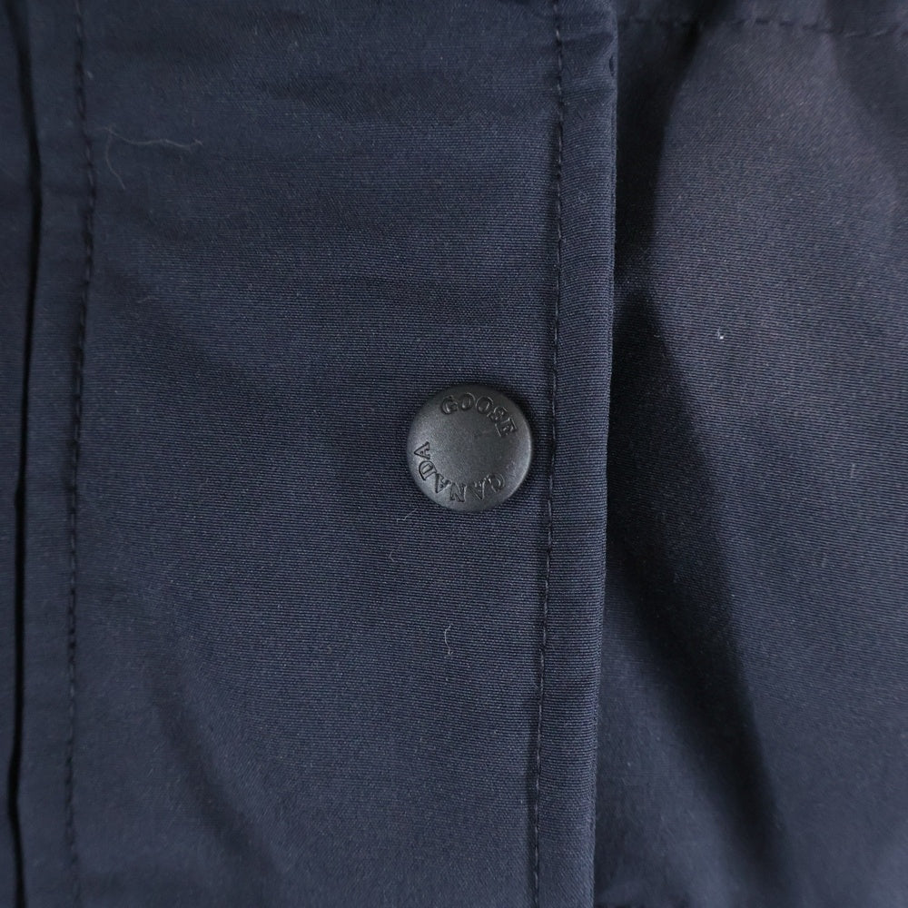 CANADA GOOSE(カナダグース) SHELBURNE PARKA シェルバーン パーカー フーデッド ジップアップ ダウン ロングジャケット コート ネイビー レディース 3802LA