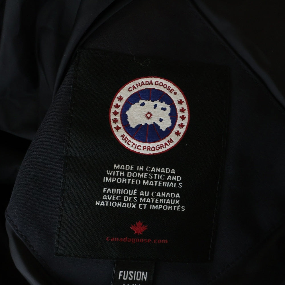 CANADA GOOSE(カナダグース) SHELBURNE PARKA シェルバーン パーカー フーデッド ジップアップ ダウン ロングジャケット コート ネイビー レディース 3802LA