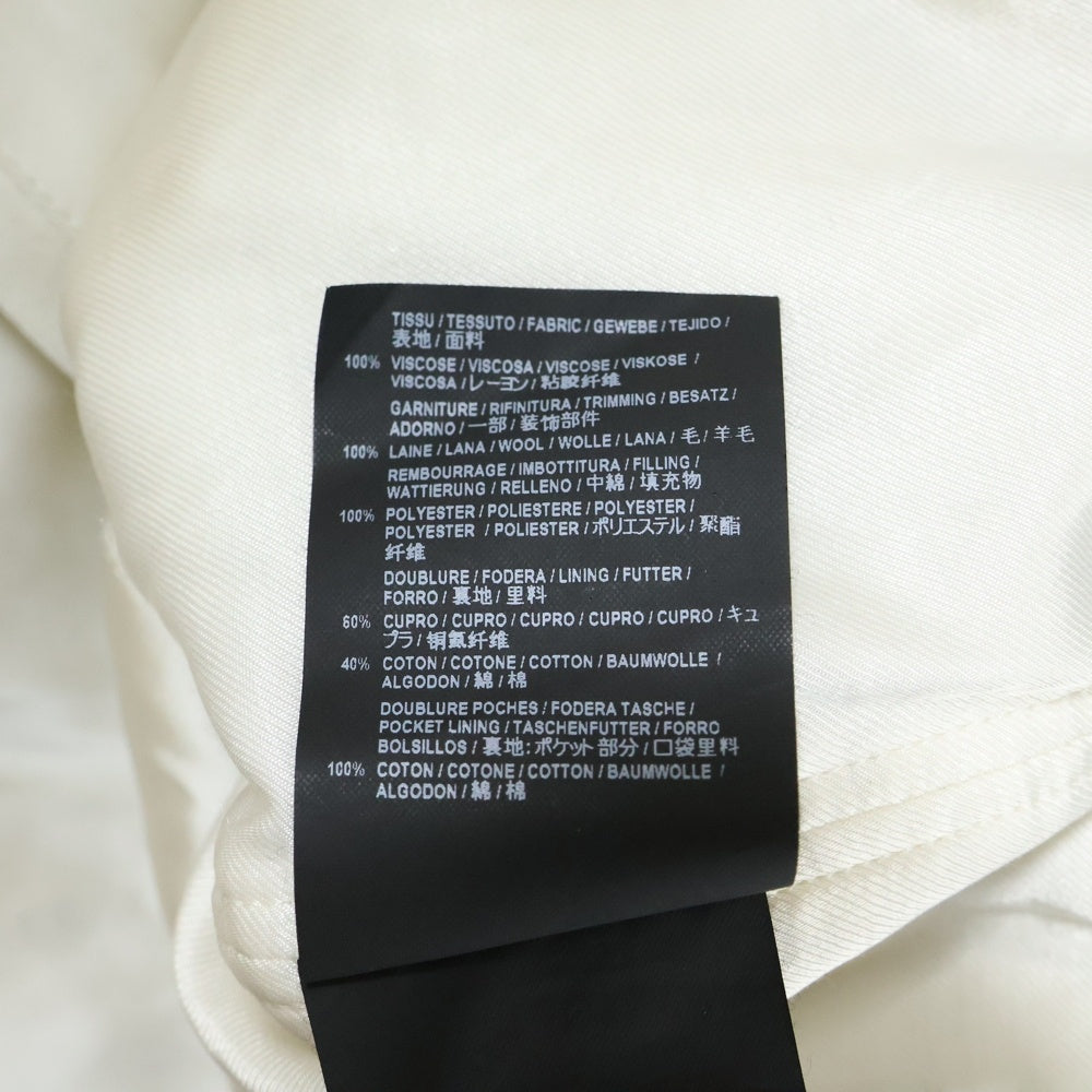 SAINT LAURENT PARIS(サンローランパリ) 17AW LOVE 1974 スネーク バックプリント レーヨン ラグランスリーブ ジップアップジャケット ブルゾン スカジャン ホワイト/ブラック 515671