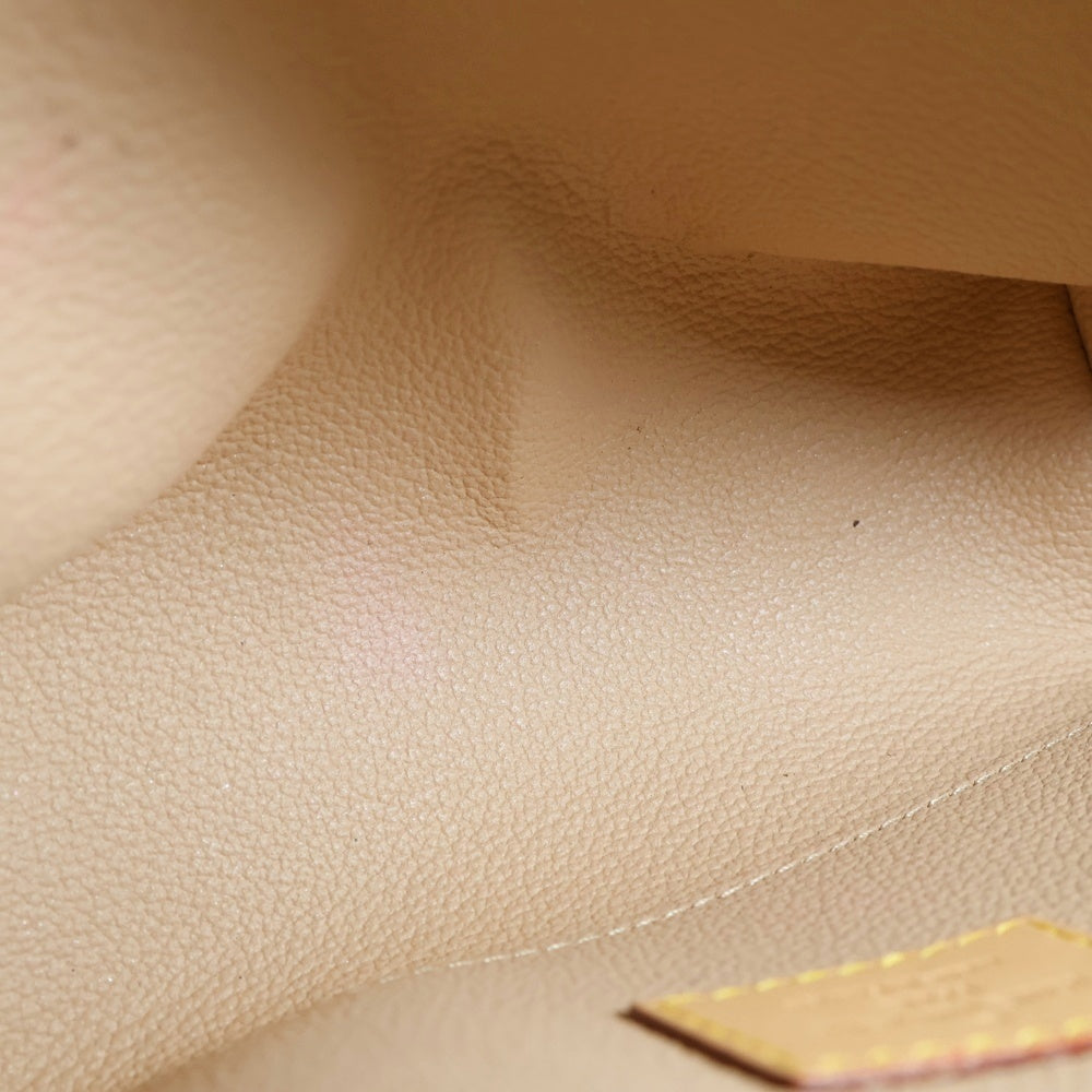 LOUIS VUITTON(ルイヴィトン) モノグラム メイクポーチ 収納 ケース ブラウン ゴールド金具 PVC M47515