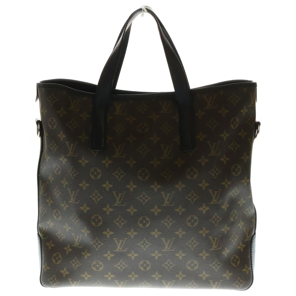 LOUIS VUITTON(ルイヴィトン) モノグラム・マカサー デイヴィス トートバッグ ハンドバッグ ブラウン×ブラック シルバー金具 レザー×PVC M56708 レディース