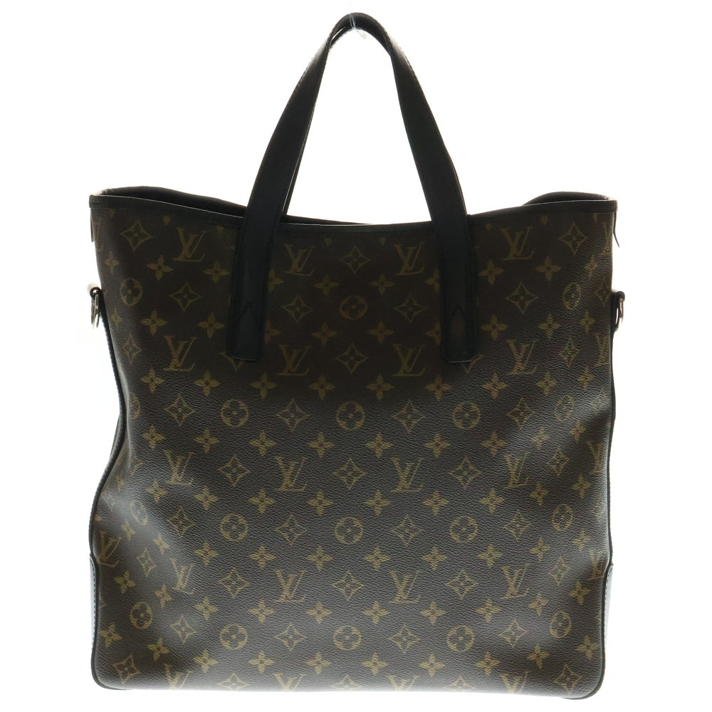 LOUIS VUITTON(ルイヴィトン) モノグラム・マカサー デイヴィス トートバッグ ハンドバッグ ブラウン×ブラック シルバー金具 レザー×PVC M56708 レディース