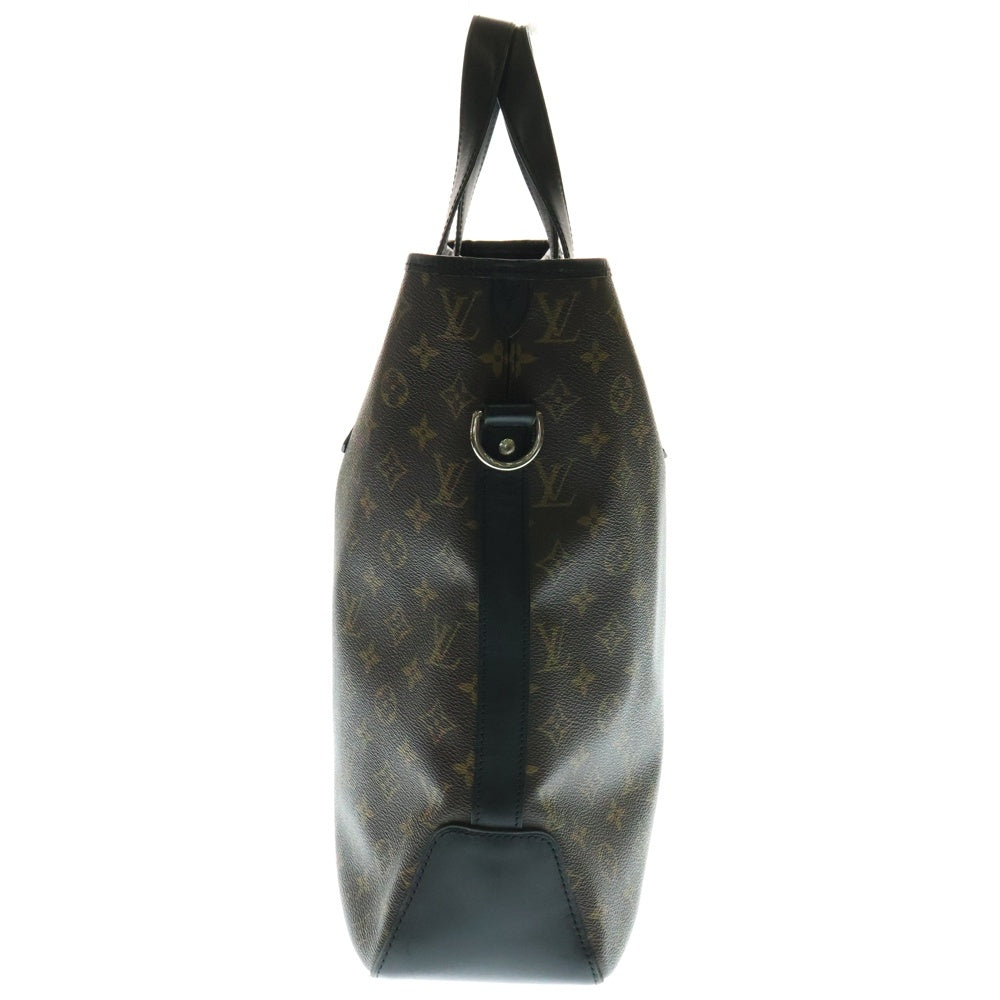 LOUIS VUITTON(ルイヴィトン) モノグラム・マカサー デイヴィス トートバッグ ハンドバッグ ブラウン×ブラック シルバー金具 レザー×PVC M56708 レディース