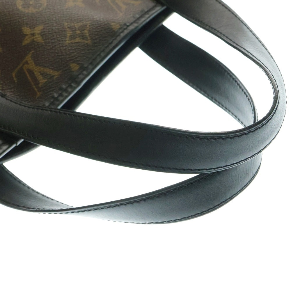 LOUIS VUITTON(ルイヴィトン) モノグラム・マカサー デイヴィス トートバッグ ハンドバッグ ブラウン×ブラック シルバー金具 レザー×PVC M56708 レディース