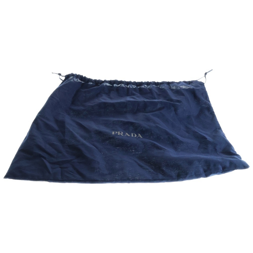 PRADA(プラダ) トライアングルロゴ バケットハット 帽子 インディゴブルー デニム 2HC137