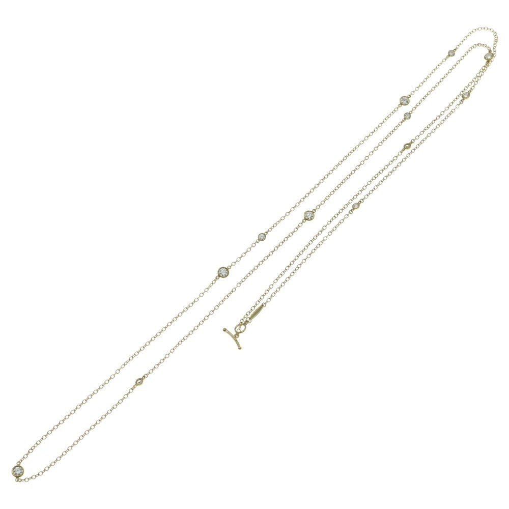 TIFFANY&Co(ティファニー) バイザヤード スプリンクル 12P ダイヤモンド付チェーンネックレス K18YG イエローゴールド レディース