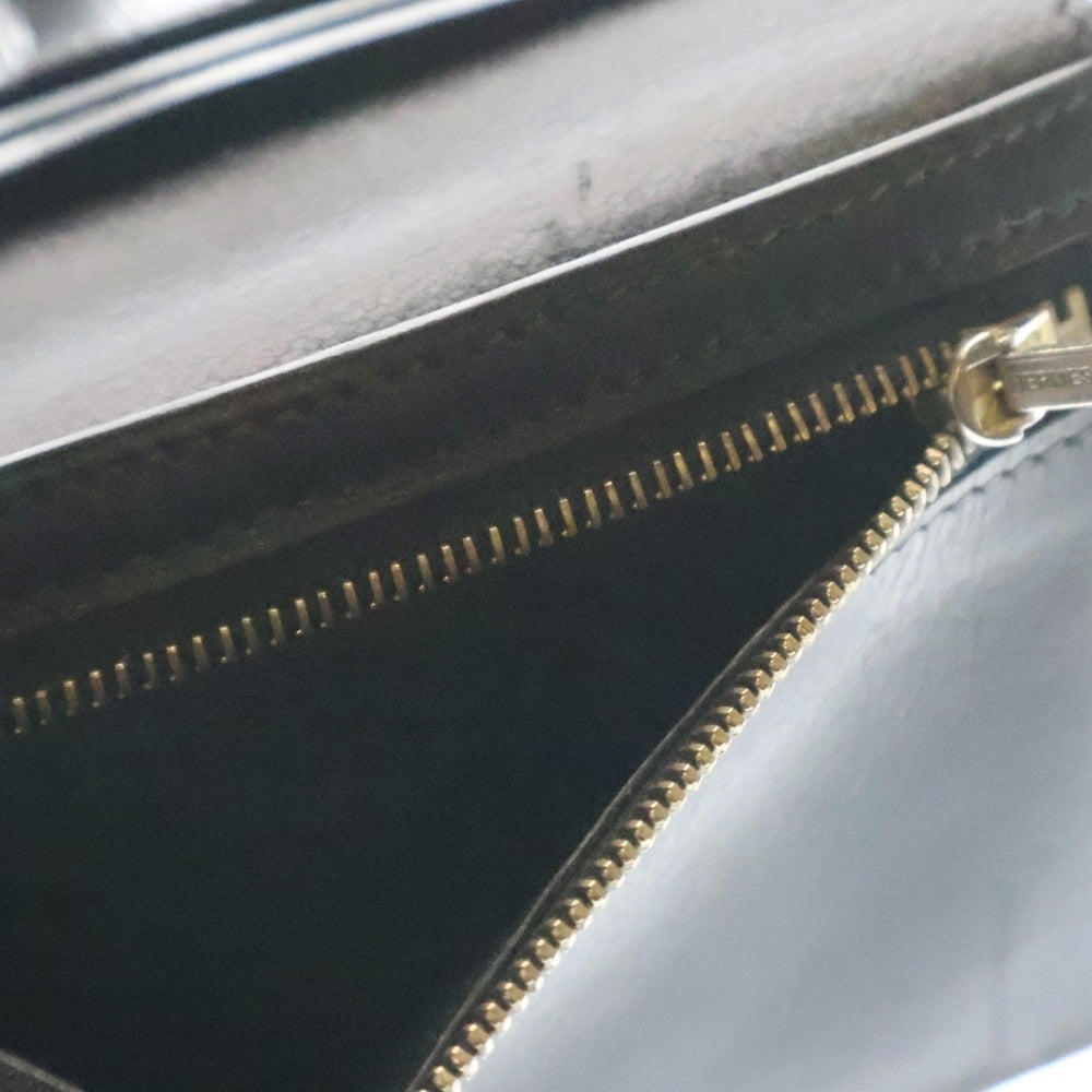 HERMES(エルメス) ベアンコンパクト シェーブル コンパクトウォレット 二つ折り財布 ブラック ゴールド金具 レザー □I刻印