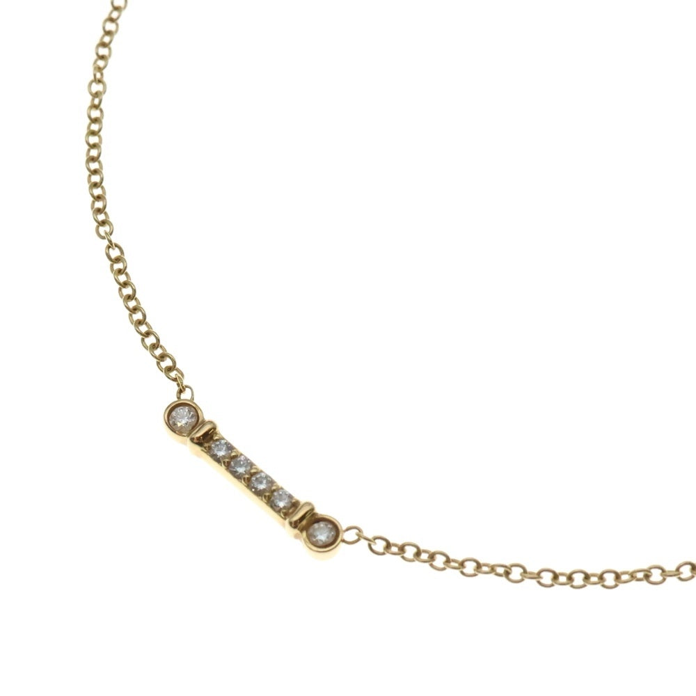 TIFFANY&Co(ティファニー) フルールドリスキーバー ダイヤ付チェーンネックレス K18YG イエローゴールド レディース