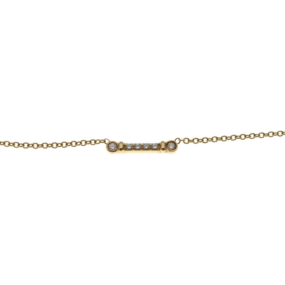 TIFFANY&Co(ティファニー) フルールドリスキーバー ダイヤ付チェーンネックレス K18YG イエローゴールド レディース