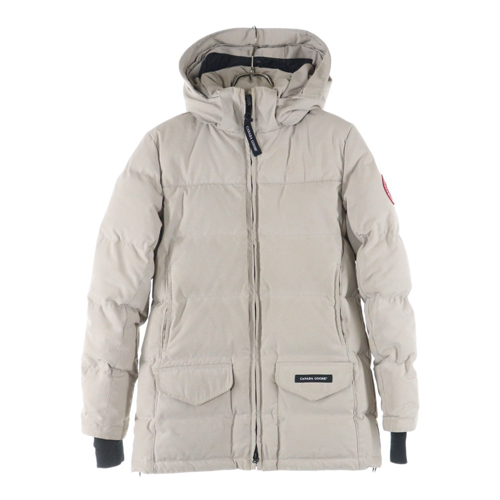 CANADA GOOSE(カナダグース) SOLARIS PARKA ソラリス パーカー フーデッド ジップアップ ダウン ロングジャケット コート ベージュ 3034L
