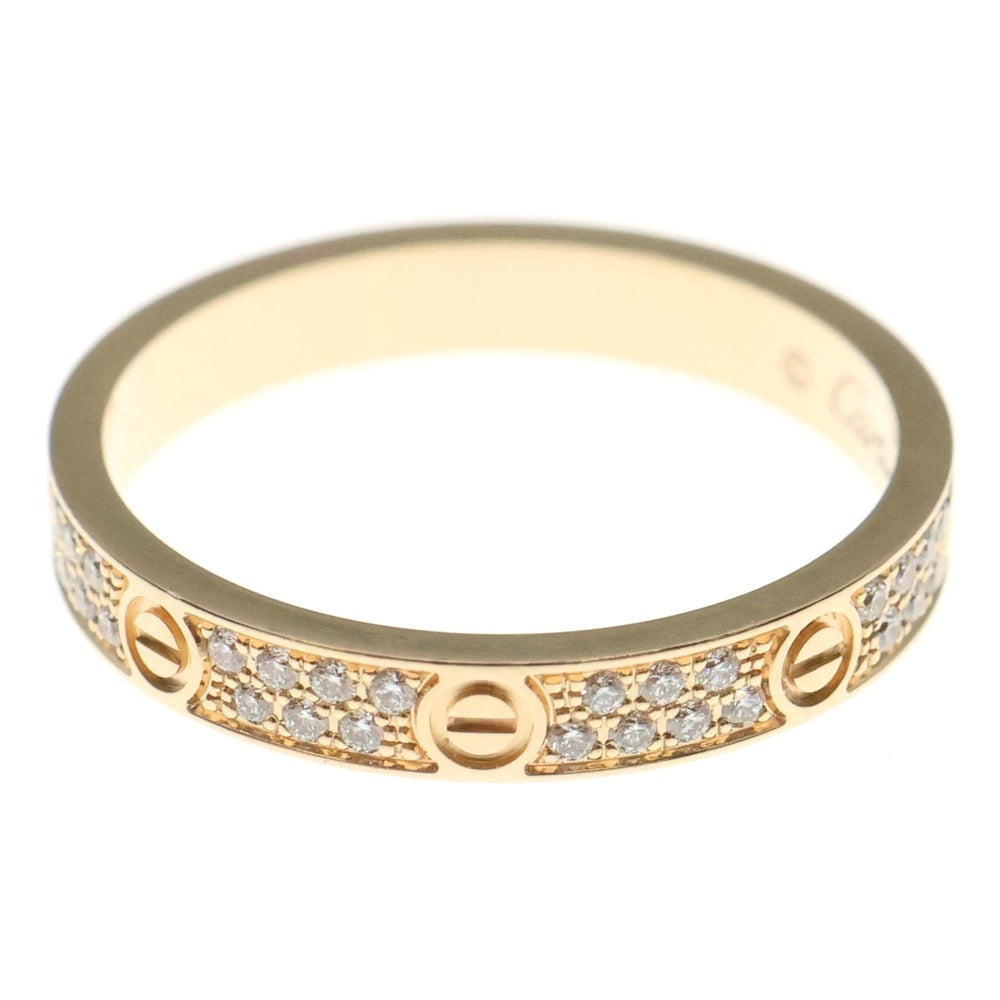 Cartier(カルティエ) ミニラブ パヴェダイヤ リング K18 Au750 PG ピンクゴールド 指輪