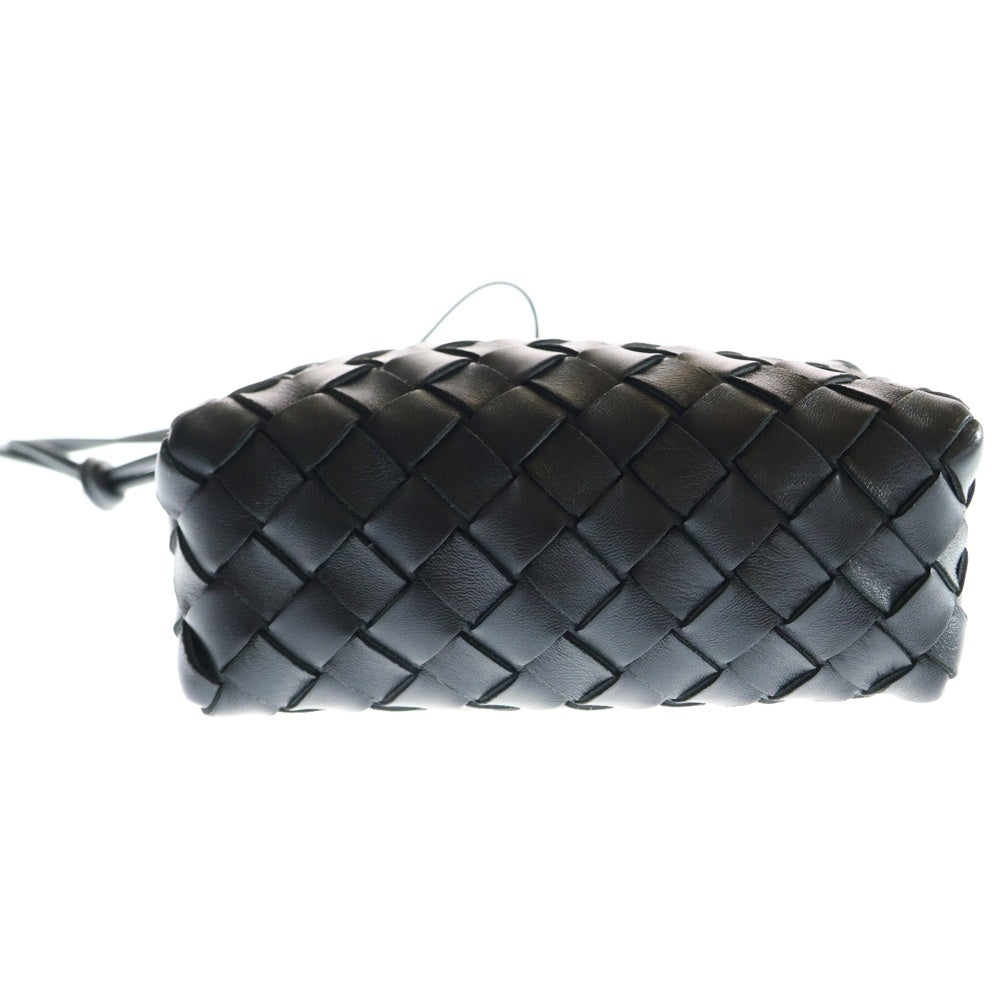BOTTEGA VENETA(ボッテガヴェネタ) イントレチャート キャンディーループ レザークロスボディバッグ ブラック