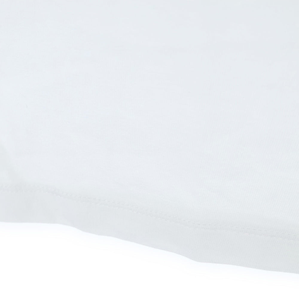 miumiu(ミュウミュウ) 18SS ラインストーン バード 鳥モチーフ スタッズ ワッペンロゴ クルーネック 半袖Tシャツ カットソー ホワイト レディース MJN042