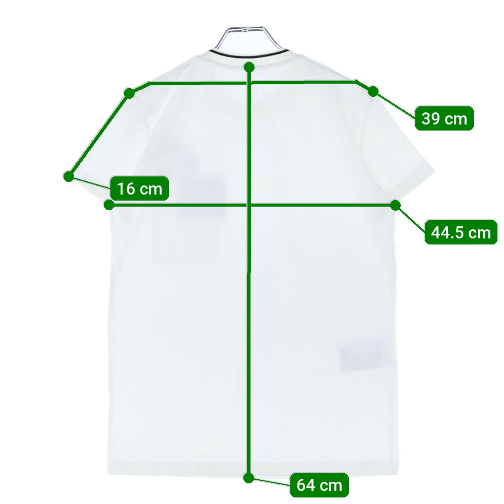 miumiu(ミュウミュウ) 18SS ラインストーン バード 鳥モチーフ スタッズ ワッペンロゴ クルーネック 半袖Tシャツ カットソー ホワイト レディース MJN042