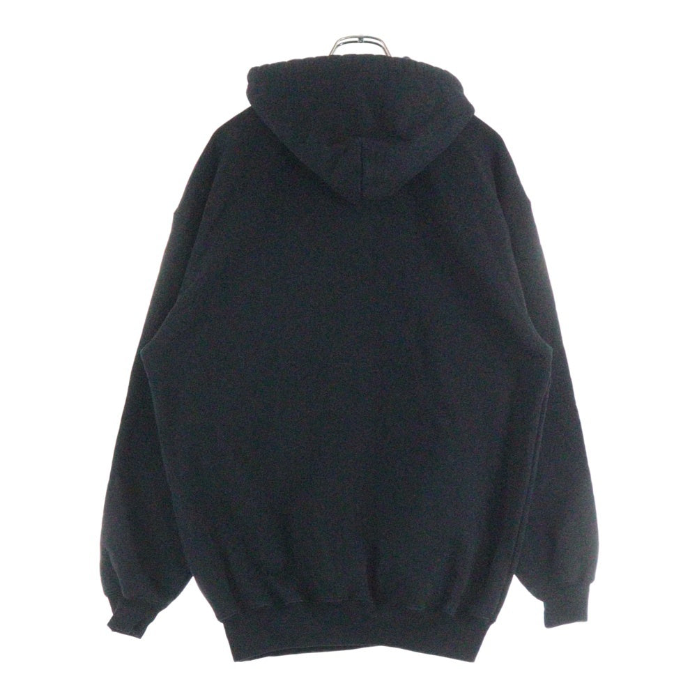 BALENCIAGA(バレンシアガ) 20SS シンボリックロゴプリント プルオーバースウェットパーカー フーディー ブラック 578135