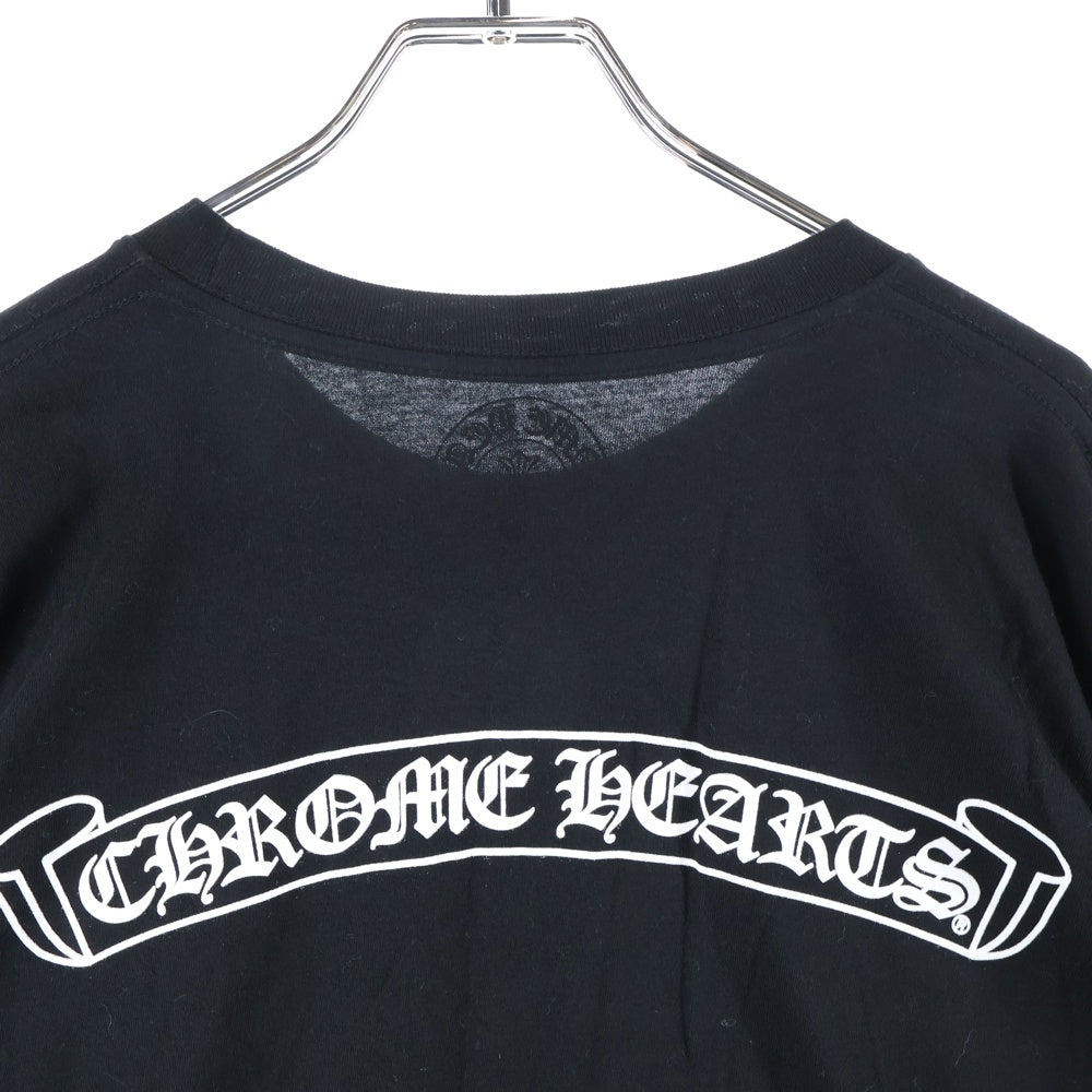 CHROME HEARTS(クロムハーツ) CH SCROLL LABEL スクロールラベル アームプリント 長袖Tシャツ ロンT ブラック