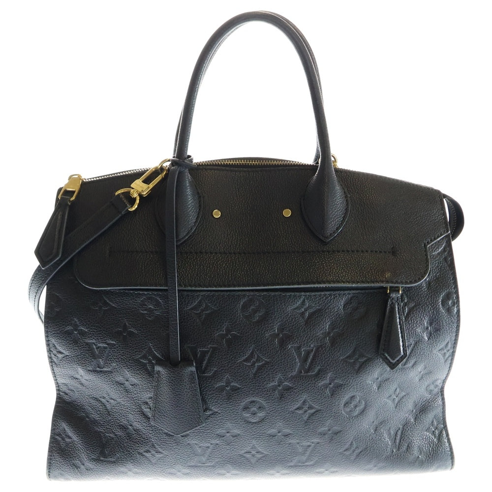 LOUIS VUITTON(ルイヴィトン) モノグラム アンプラント ポンヌフGM 2WAY レザーハンドバッグ ショルダーバッグ ブラック M41753