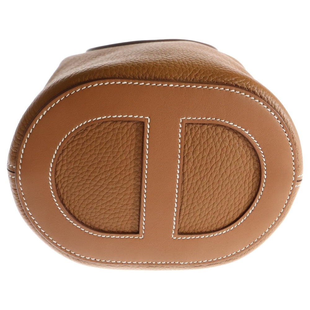 HERMES(エルメス) インザループ18 トリヨンクレマンス ゴールド ブラウン系 ハンドバッグ W刻印