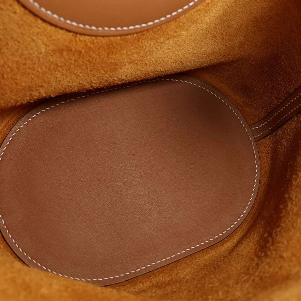 HERMES(エルメス) インザループ18 トリヨンクレマンス ゴールド ブラウン系 ハンドバッグ W刻印