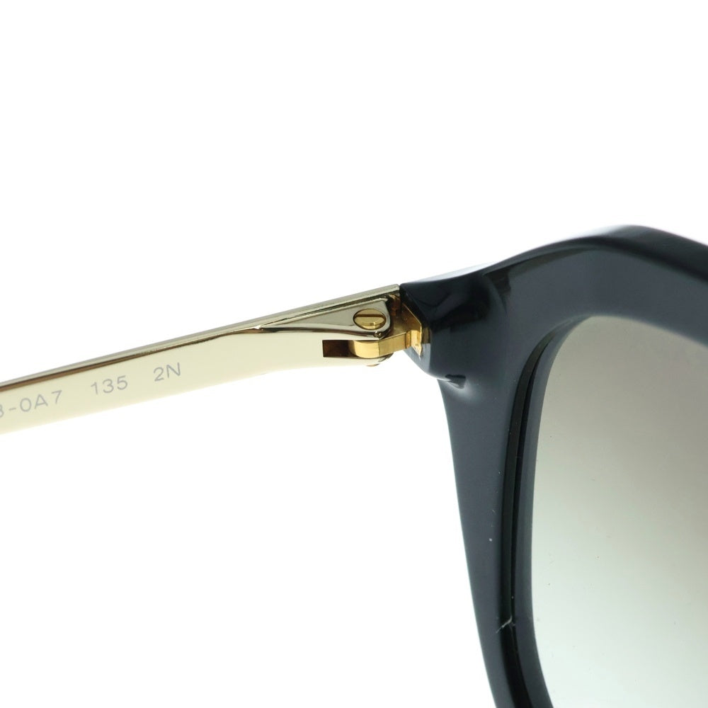 PRADA(プラダ) サングラス ラウンド ブラックフレーム カーキレンズ グラデーション ゴールド金具 SPR12Q