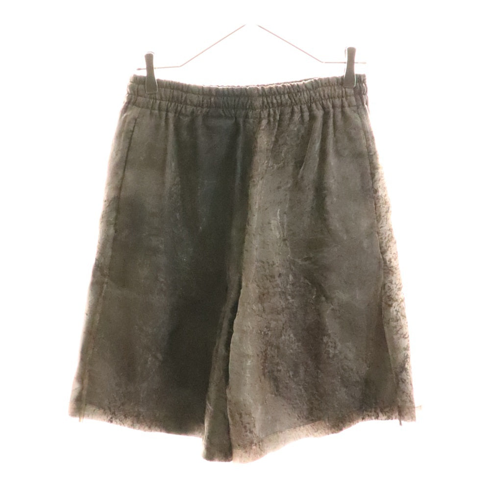 LOUIS VUITTON(ルイヴィトン) 18AW 総柄プリントチュール レイヤード ハーフ ショート パンツ ショーツ ブラウン RM182 HUV HFP71W