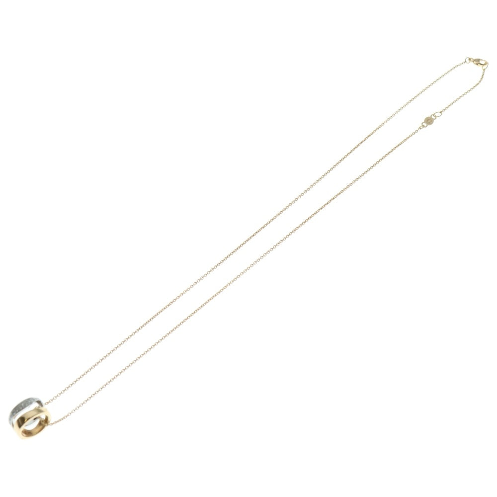 Georg Jensen(ジョージジェンセン) FUSION フュージョン オープンペンダント ダイヤ チェーン ネックレス K18PG K18WG ピンクゴールド/ホワイトゴールド 20000963