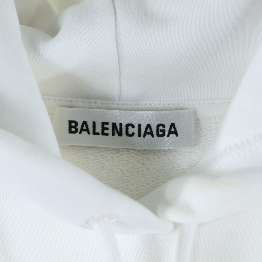 BALENCIAGA(バレンシアガ) 20AW コピーライトロゴ スウェットプルオーバーパーカー ホワイト 578135 TIV55