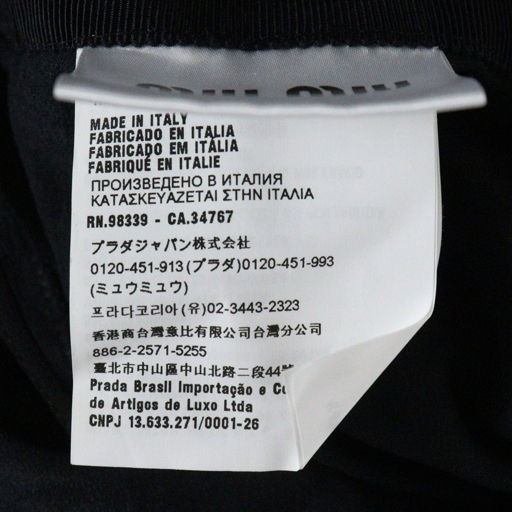 miumiu(ミュウミュウ) 19SS フラワー総柄レース ミディアム フレア スカート ブラック レディース MG1282