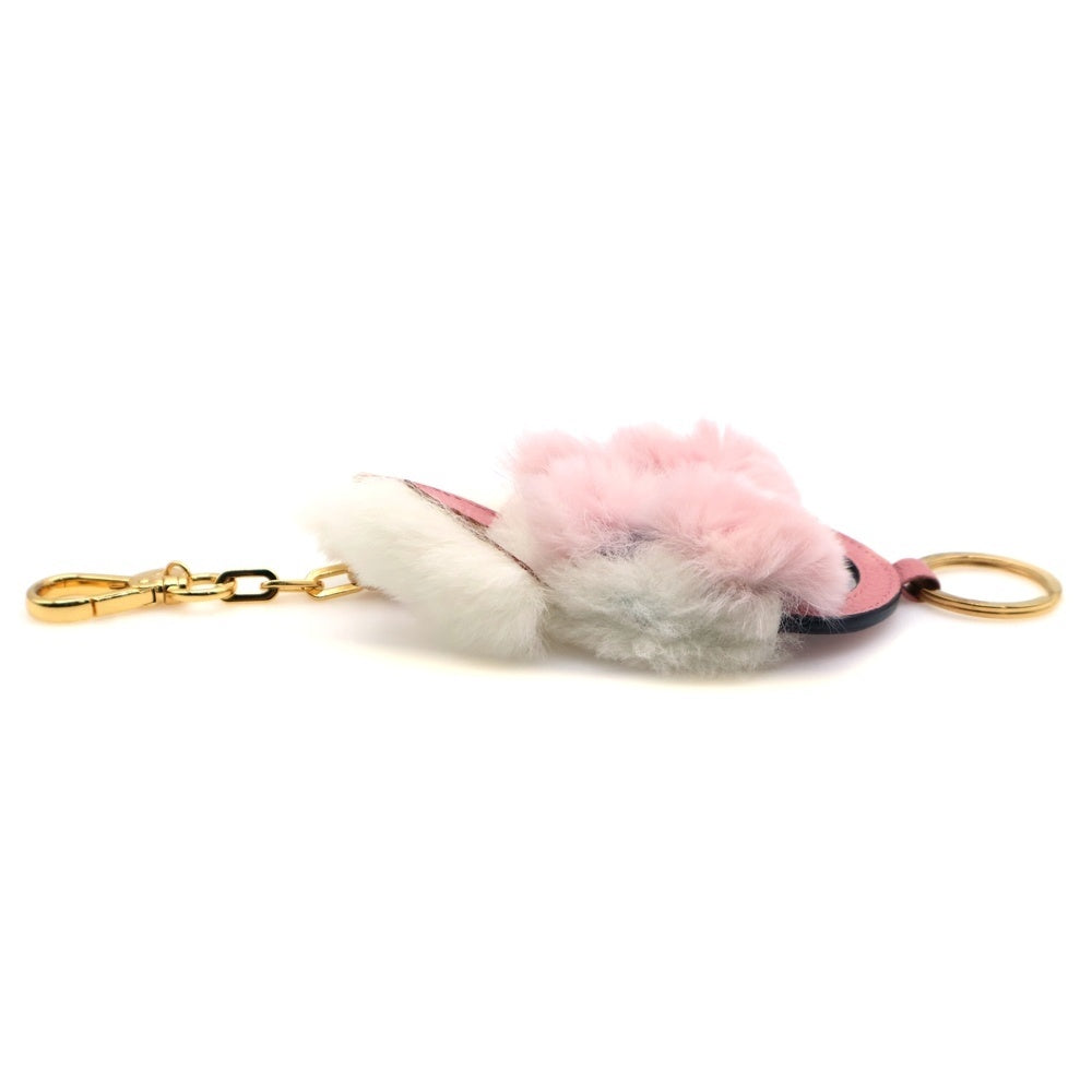 miumiu(ミュウミュウ) ウサギ モチーフ ミラー キーチャーム ピンク 5TL242