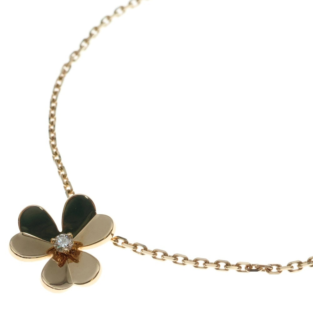 Van Cleef & Arpels(ヴァンクリーフアンドアーペル) フリヴォル 1PD ダイヤ付スモールチェーンペンダントネックレス K18PG ピンクゴールド レディース VCARPFBM00
