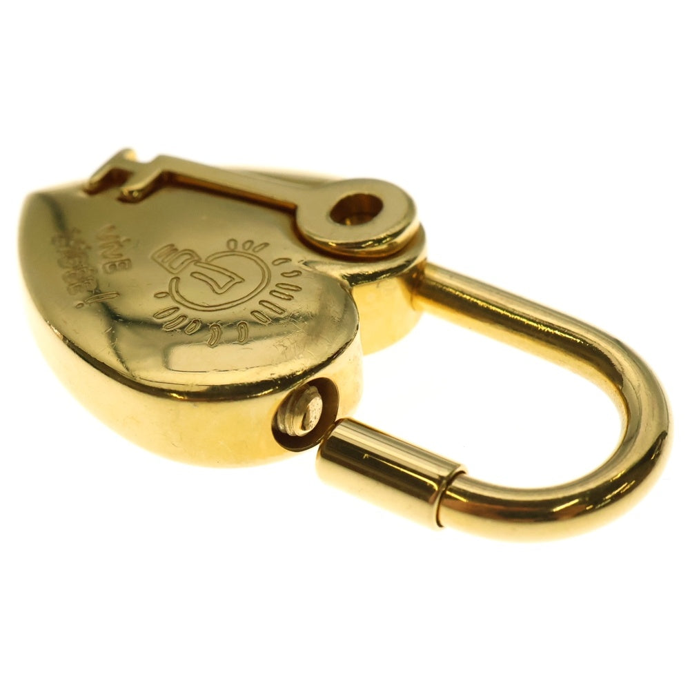 HERMES(エルメス) ファンタジーハート カデナ パドロック バッグチャーム ゴールド GP
