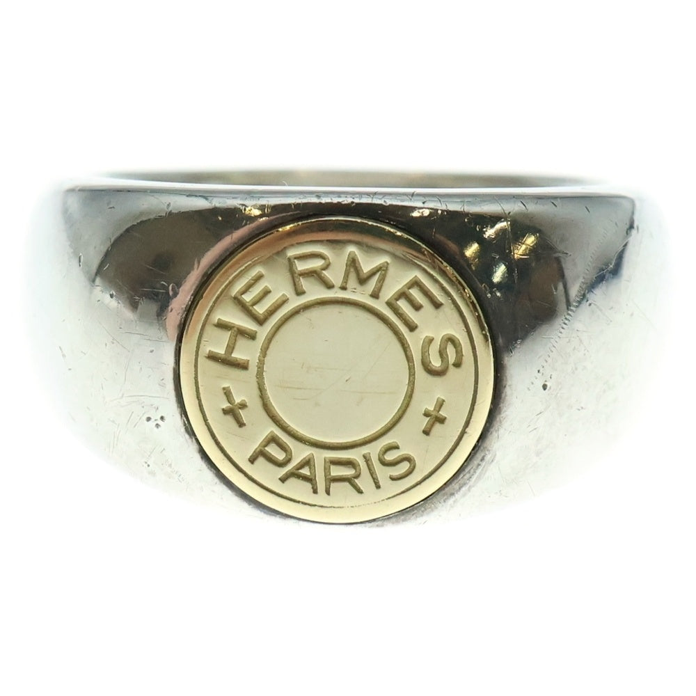 HERMES(エルメス) セリエ リング 指輪 K18YG コンビ シルバー/イエローゴールド 13号