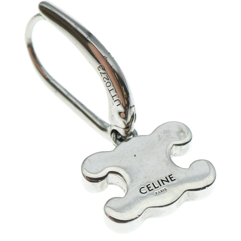 CELINE(セリーヌ) トリオンフ ラインストーン ドロップピアス シルバー