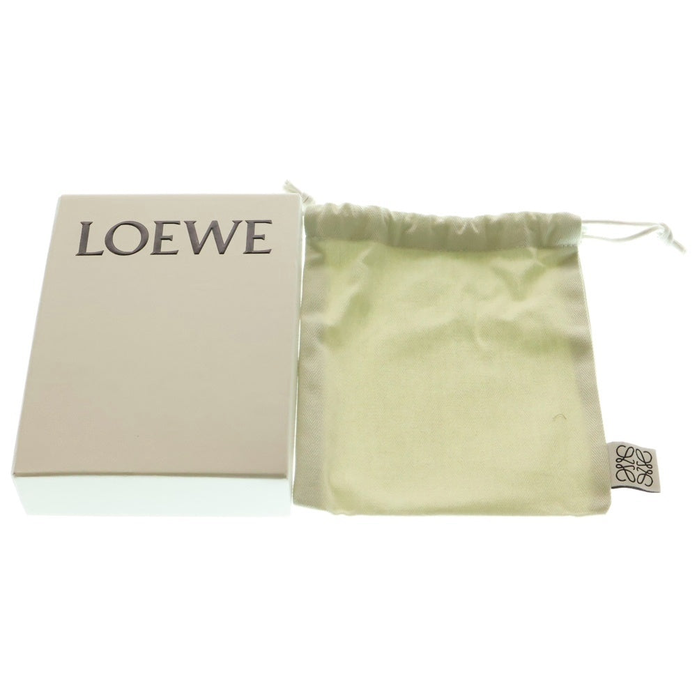 LOEWE(ロエベ) ヒールポーチ ミニ アナグラムロゴ レザー ショルダーバッグ コインケース ブラウン 109.54.T15