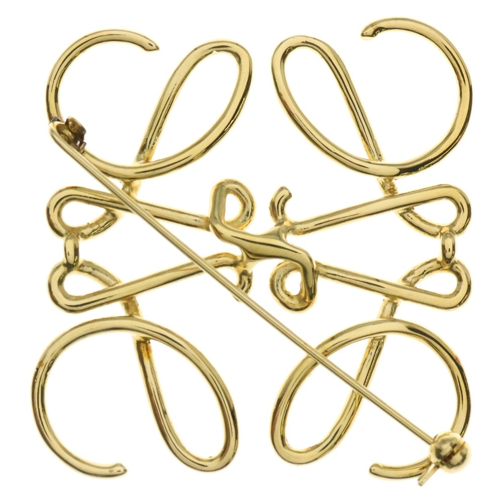 LOEWE(ロエベ) アナグラムロゴ ピンブローチ アクセサリー ゴールド