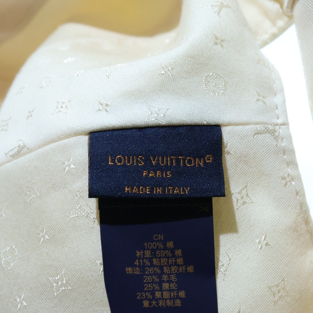 LOUIS VUITTON(ルイヴィトン) LVリミックス シグネチャー ワッペンロゴ コットン 6パネル ベースボールキャップ 帽子 アイボリー/ピンク M7289M
