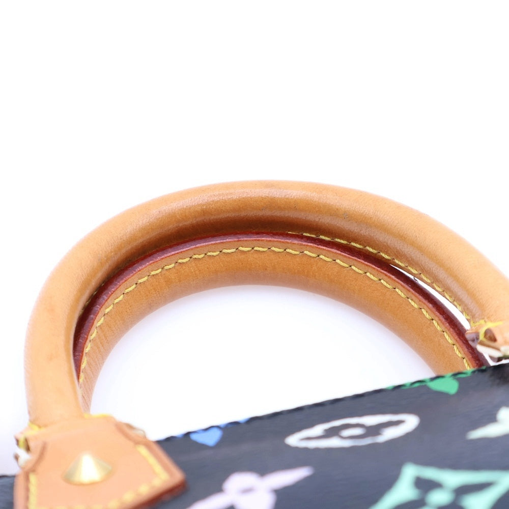 LOUIS VUITTON(ルイヴィトン) ミニスピーディ モノグラム マルチカラー PVC レザー ハンドバッグ ブラック/ブラウン M92644
